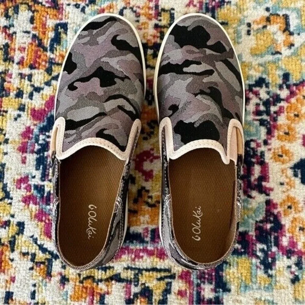 Olukai Womens Pehuea Pa’i Convertible Slip On Sneakers Size 7.5 Pink Camo - Picture 9 of 9